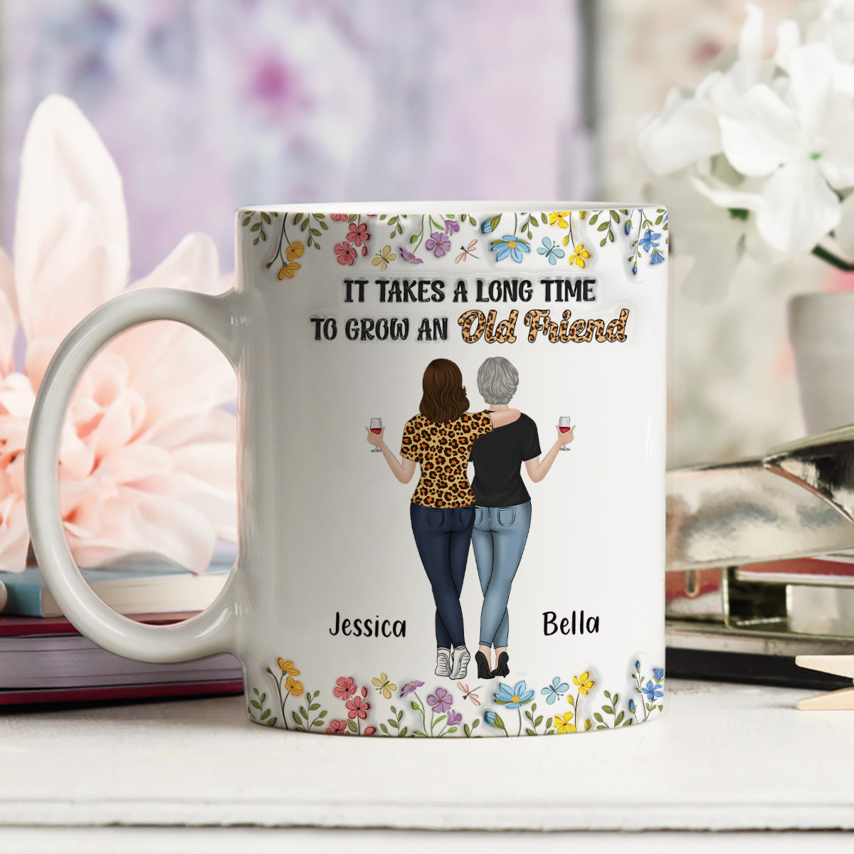 It Takes Us A Long Time - Personalized Custom 3D Inflated Effect Coffee Mug