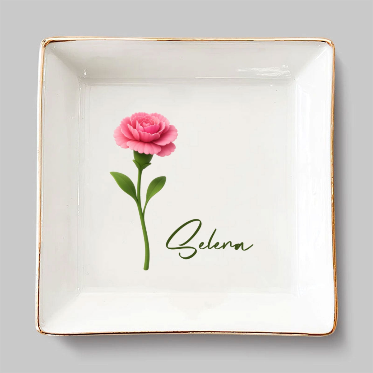 Friends Are Flowers That Never Fade 2 - Personalized Custom Jewelry Dish