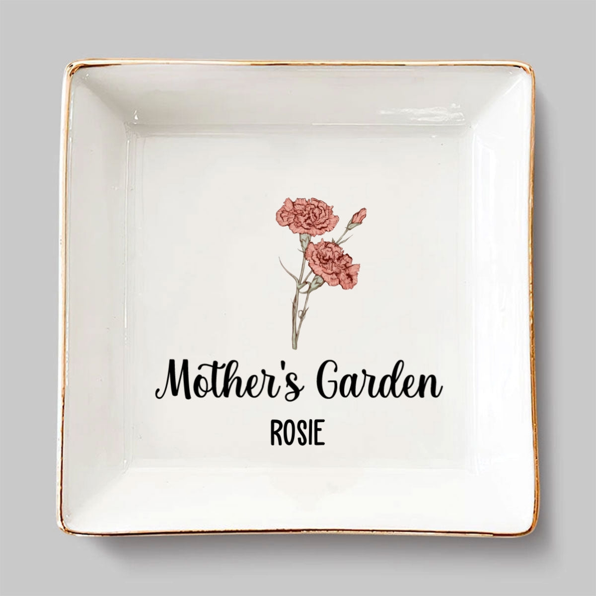 Mom Garden - Personalized Custom Jewelry Dish