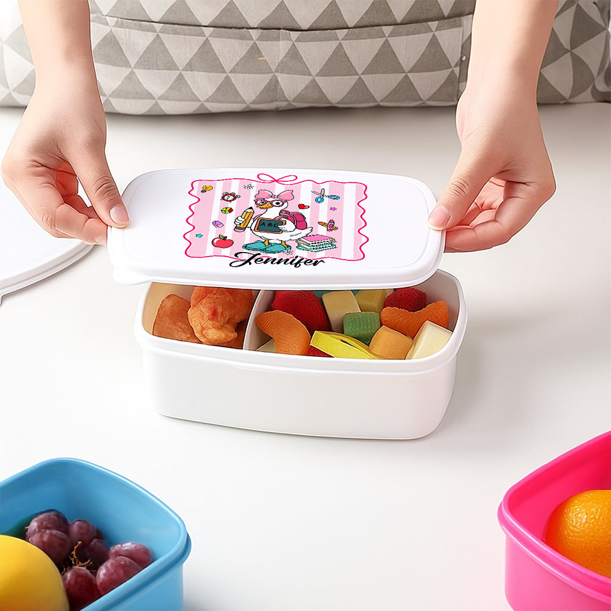 Duck Ready For School - Personalized Custom Lunch Box