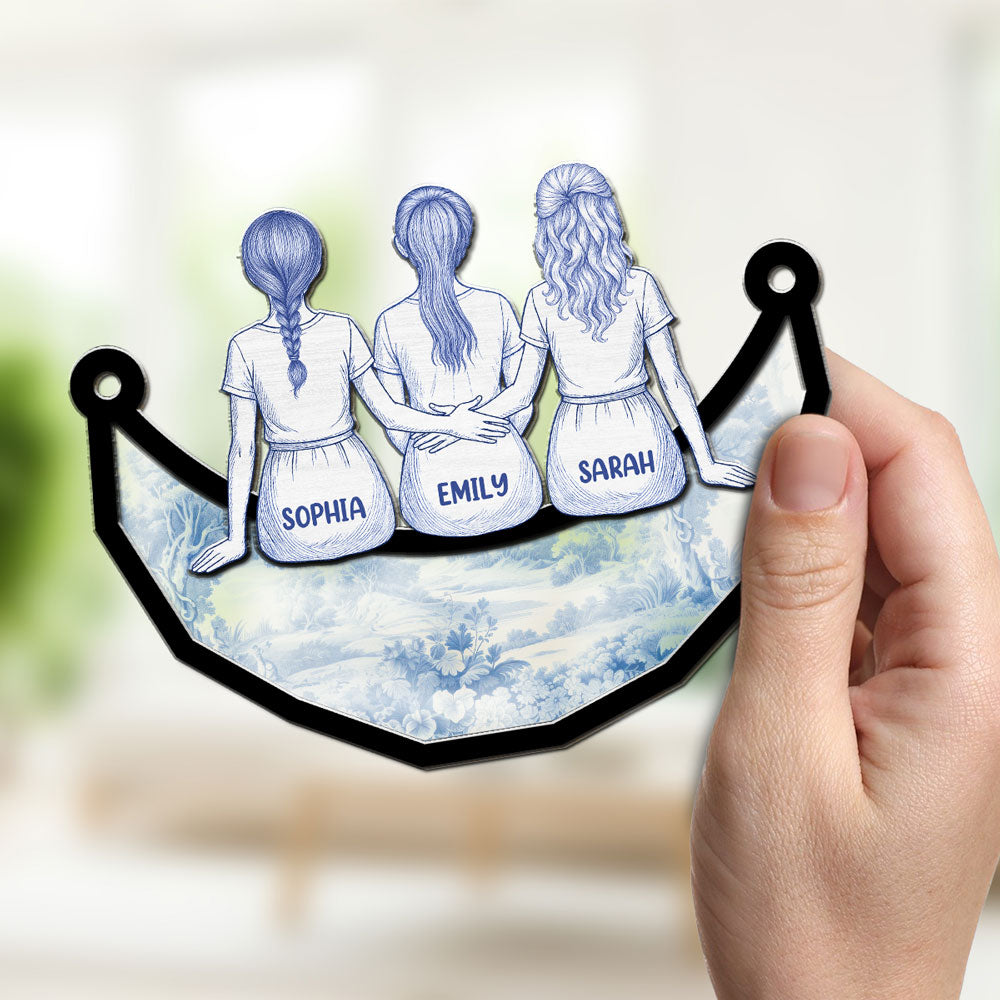 Bestie For A Lifetime - Personalized Custom Suncatcher