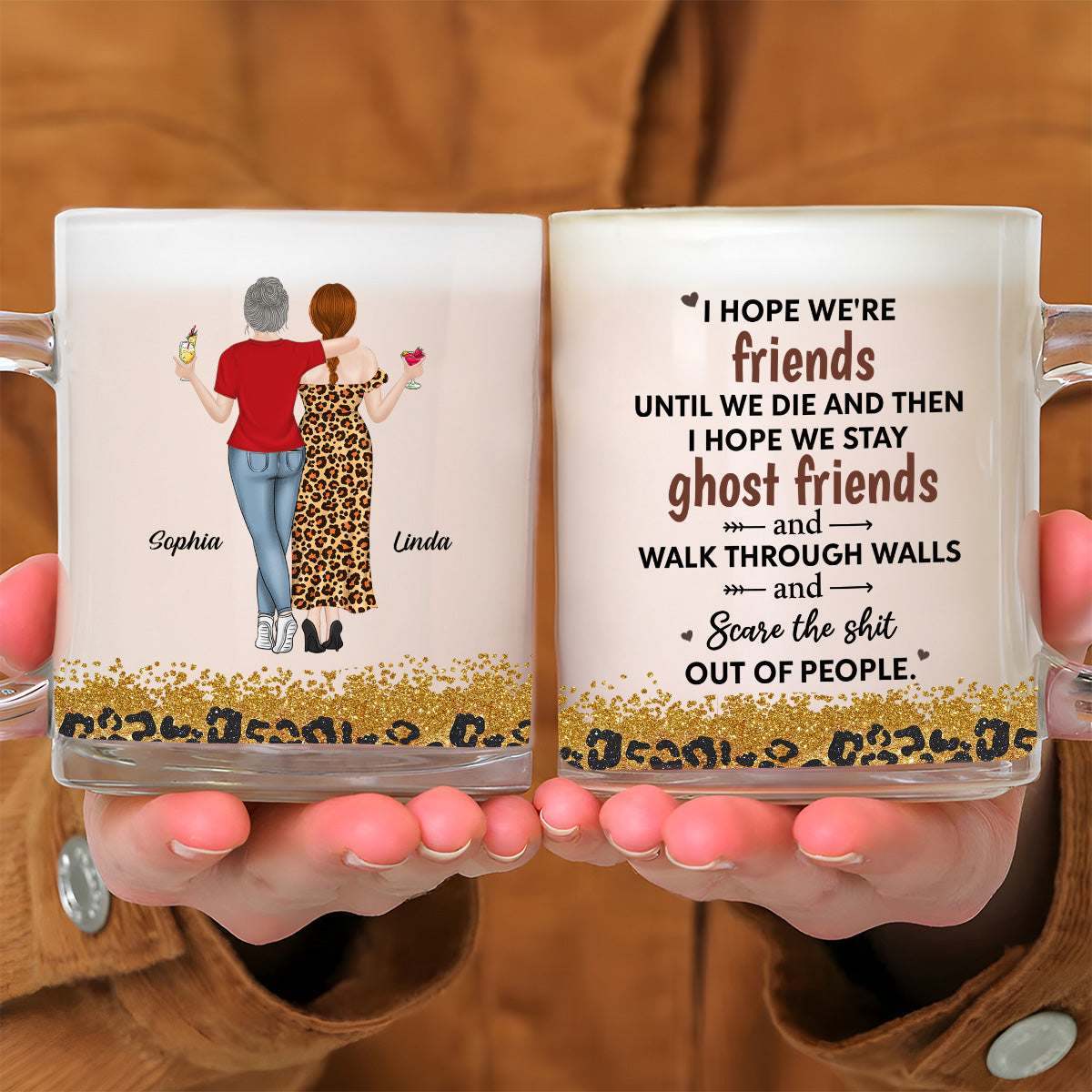 We Are Friends Until We Die - Personalized Custom Glass Mug