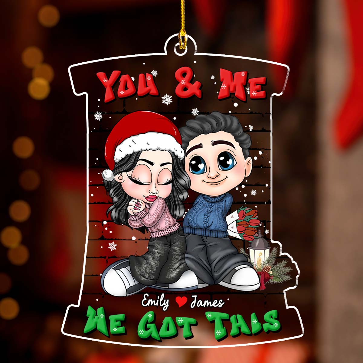 Christmas Y2K - Personalized Custom Acrylic Ornament