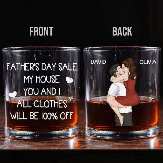 This Sale Ends In Bed - Personalized Custom Whiskey Glass