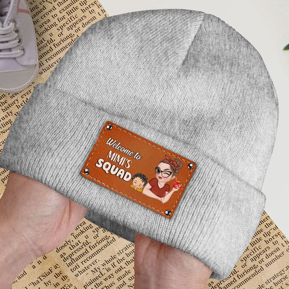Welcome To Grandmas Squad - Personalized Custom Beanie