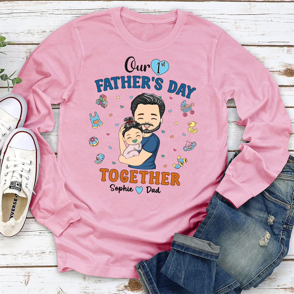 1st Fathers Day Together - Personalized Custom Shirt