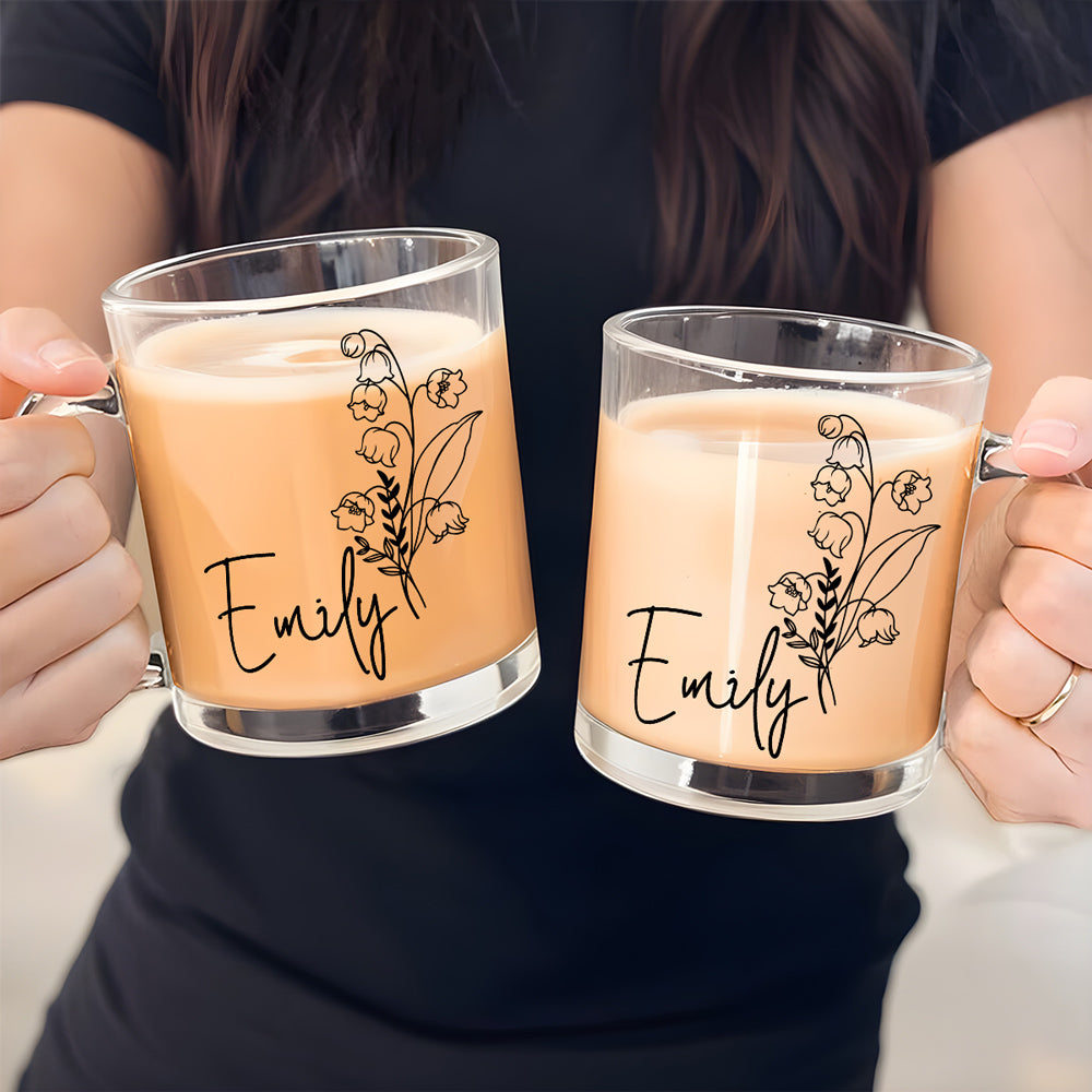 Live Life In Full Bloom - Personalized Custom Glass Mug