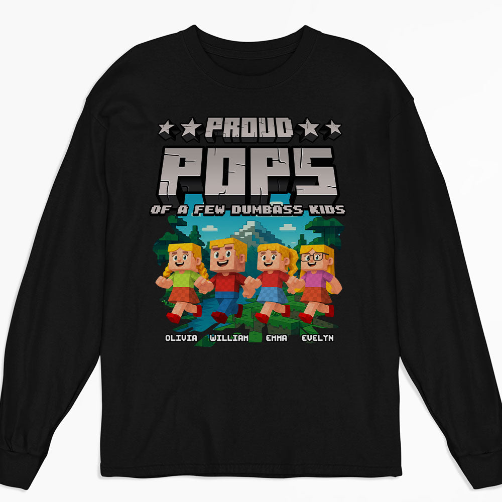 Proud Grandfather Of Few Kids - Personalized Custom Shirt