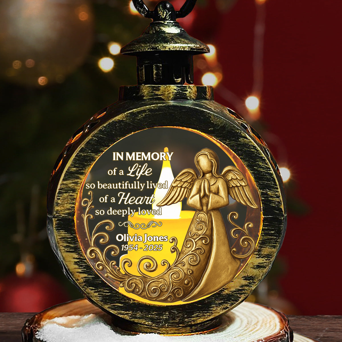 Deeply Loved - Personalized Custom Christmas Lantern