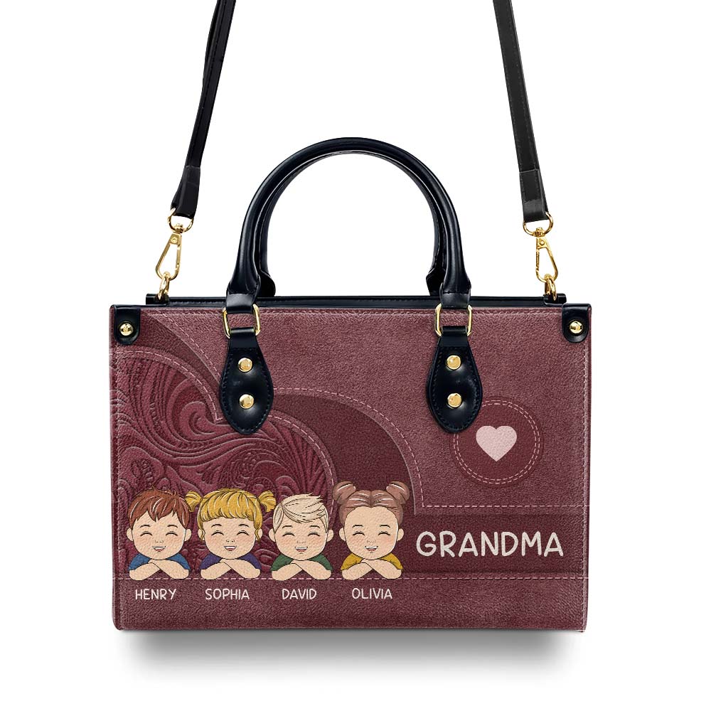 Reason I love Being Grandma - Personalized Leather Bag