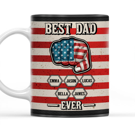 Strongest Dad - Personalized Custom 3D Inflated Effect Mug