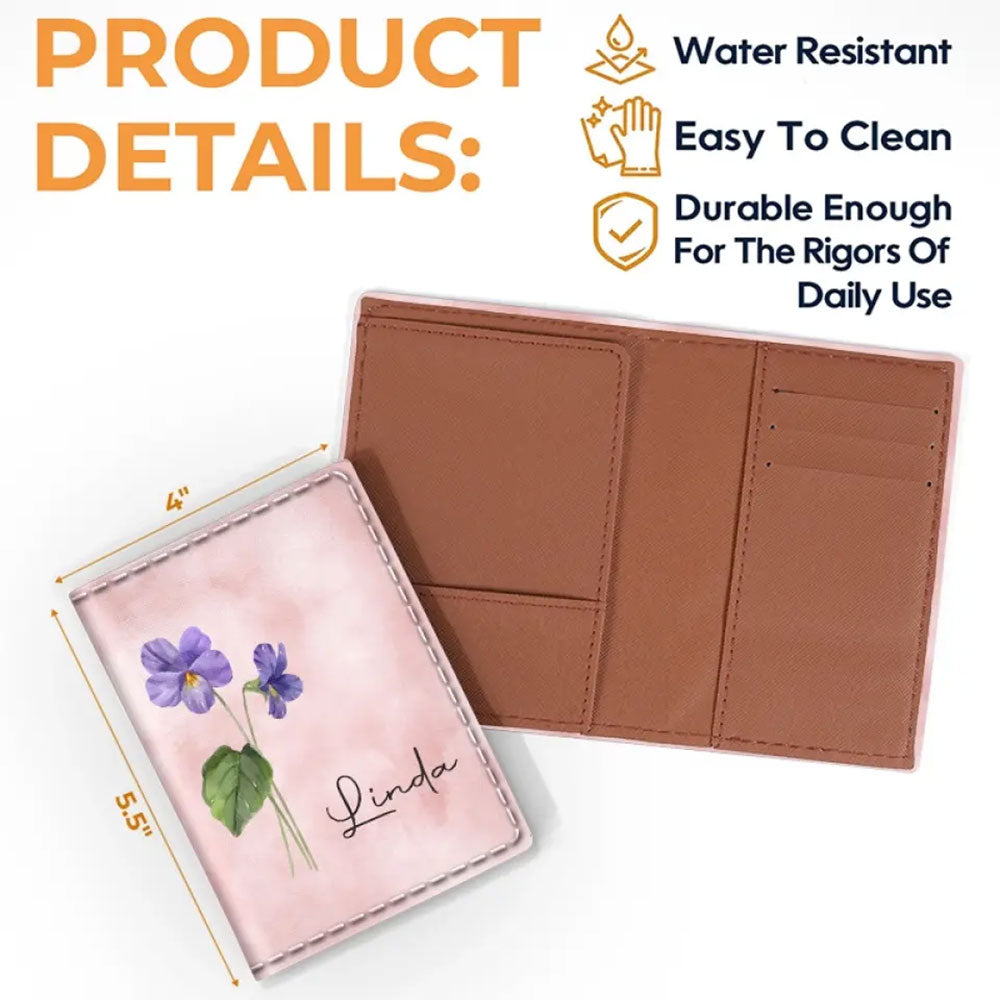 May You Blossom Like A Flower - Personalized Custom Passport Cover