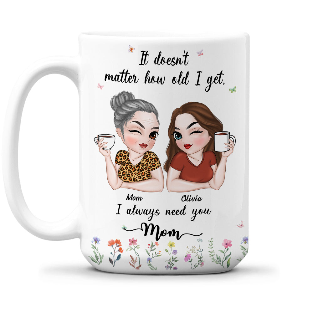 I Need My Mom Here - Personalized Custom Coffee Mug