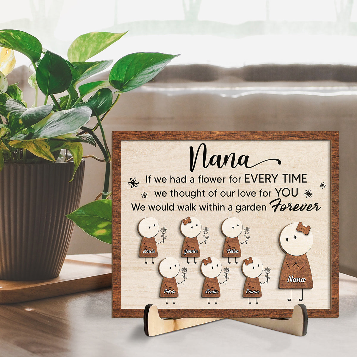 Our Love For You - Personalized Custom Wooden Plaque