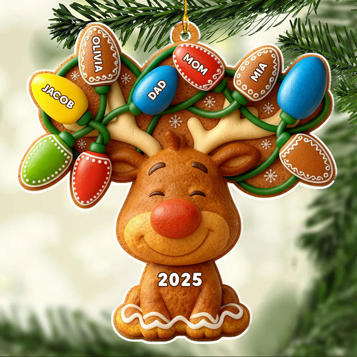 Our Reindeer Crew - Personalized Custom Acrylic Ornament