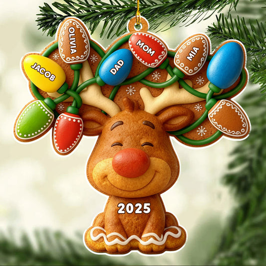 Our Reindeer Crew - Personalized Custom Acrylic Ornament