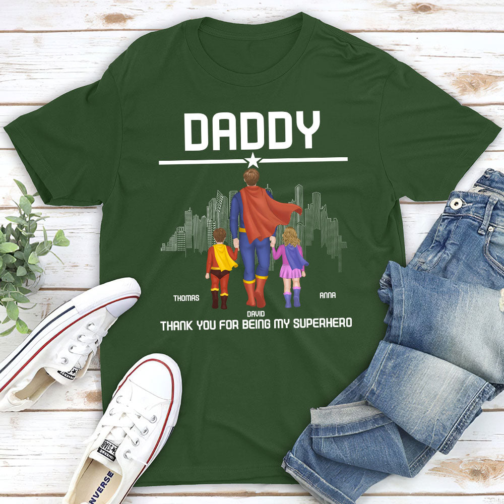 Superhero Dad - Personalized Custom Shirt