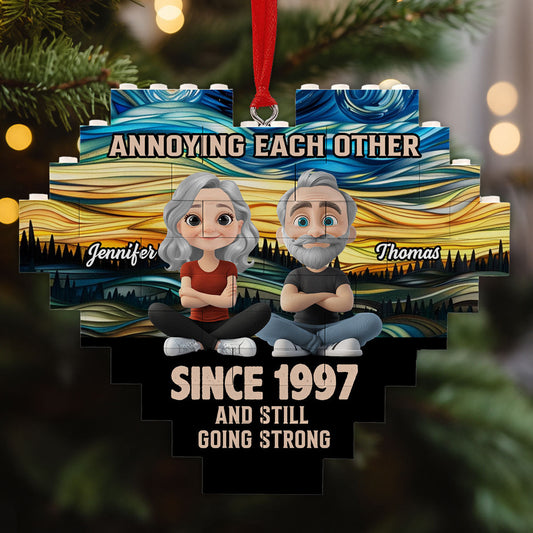 Love You Forever - Personalized Custom Heart Puzzle Ornament