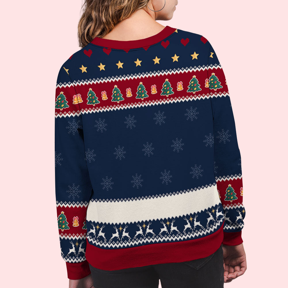 Annoying Each Other Christmas Ver 2 - Personalized Custom All-Over-Print Sweatshirt