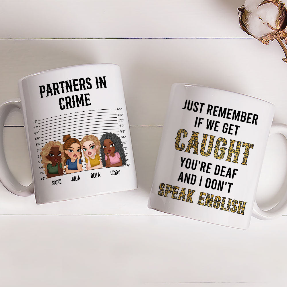 Partner In Crime Humor - Personalized Custom Coffee Mug