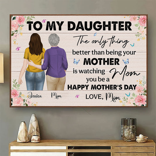 To My Daughter - Personalized Custom Poster