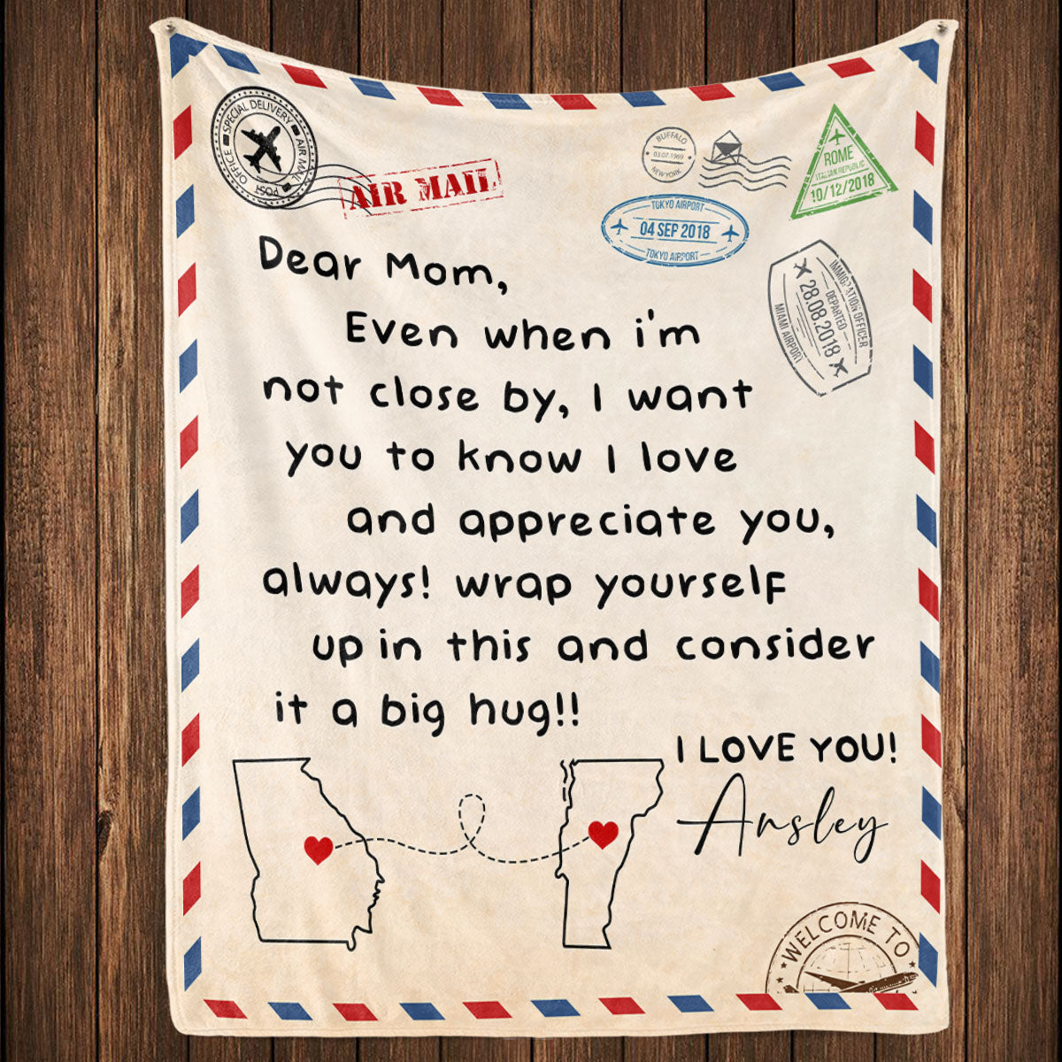 Love And Appreciate - Personalized Custom Fleece Blanket