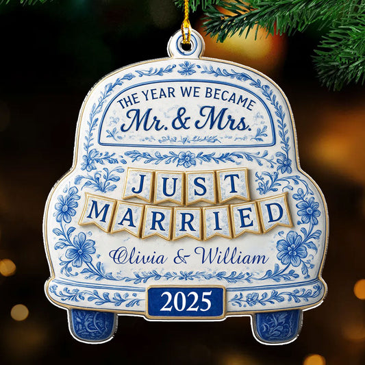 Our Wedding -  Personalized Custom Acrylic Ornament