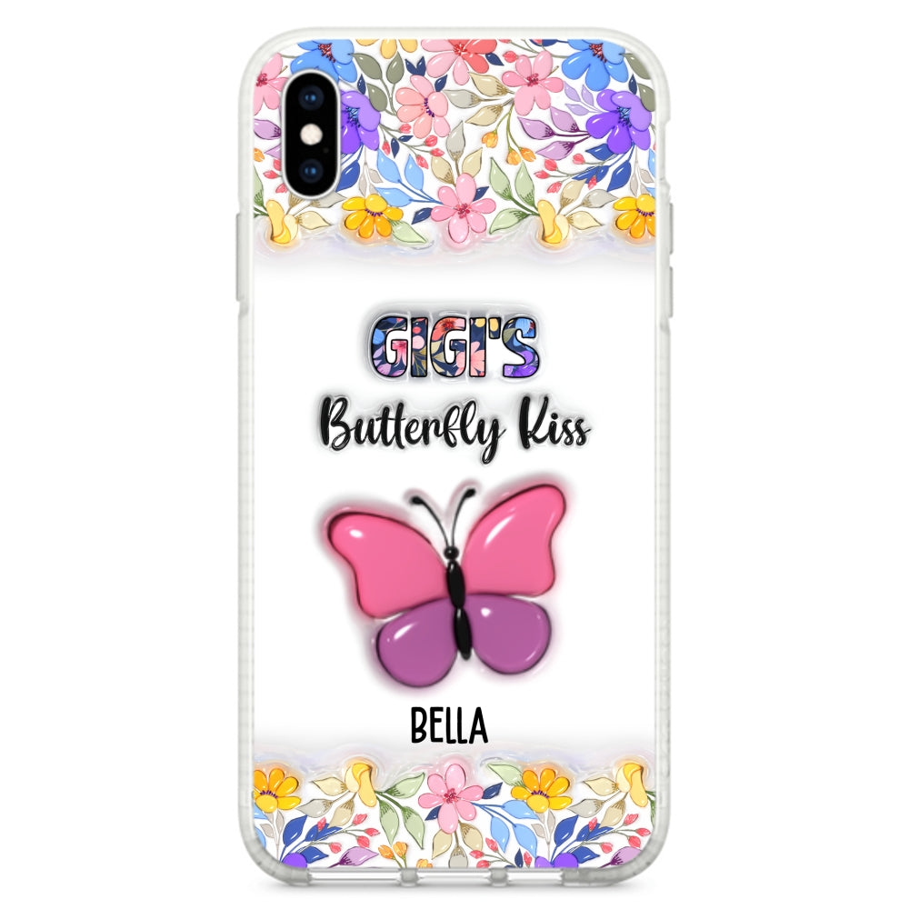 Butterfly Kisses - Personalized Custom 3D Inflated Effect Phone Case