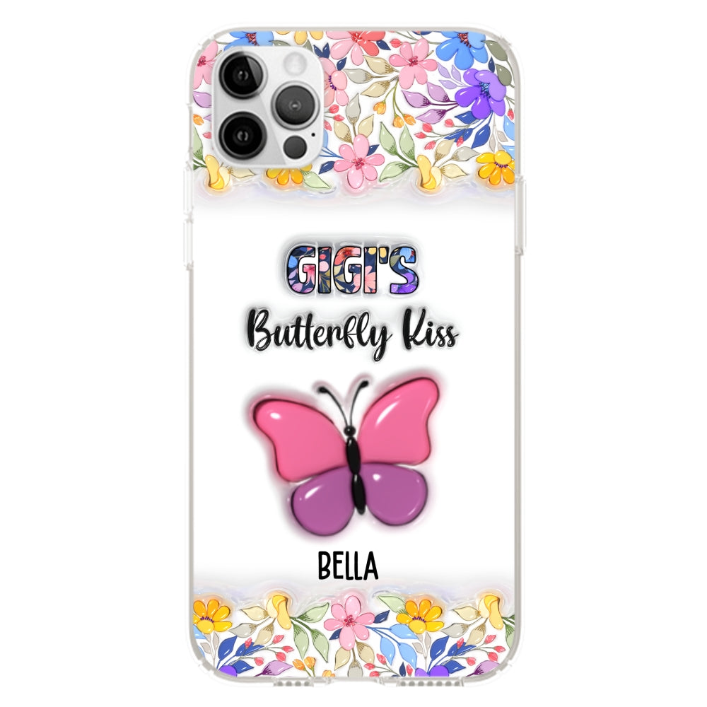 Butterfly Kisses - Personalized Custom 3D Inflated Effect Phone Case