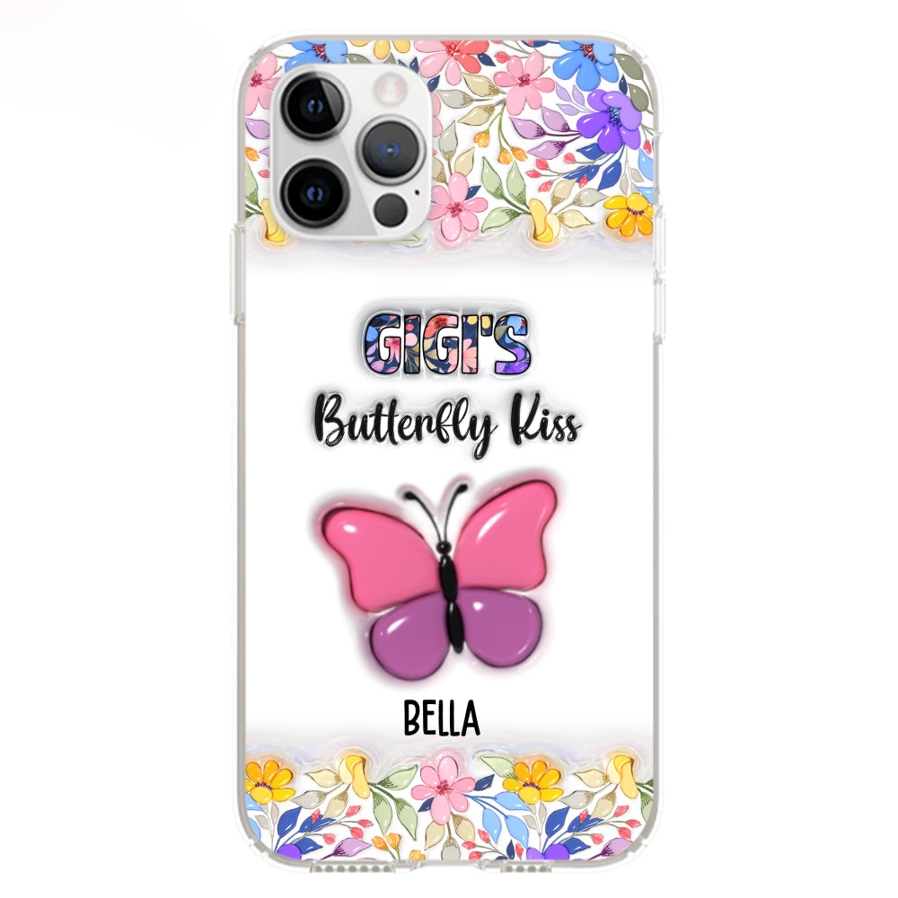 Butterfly Kisses - Personalized Custom 3D Inflated Effect Phone Case