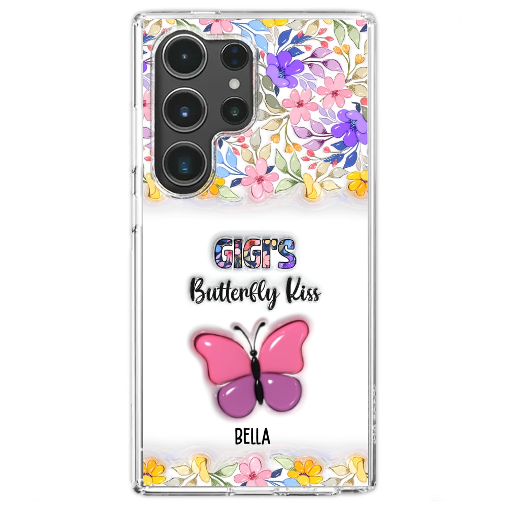 Butterfly Kisses - Personalized Custom 3D Inflated Effect Phone Case