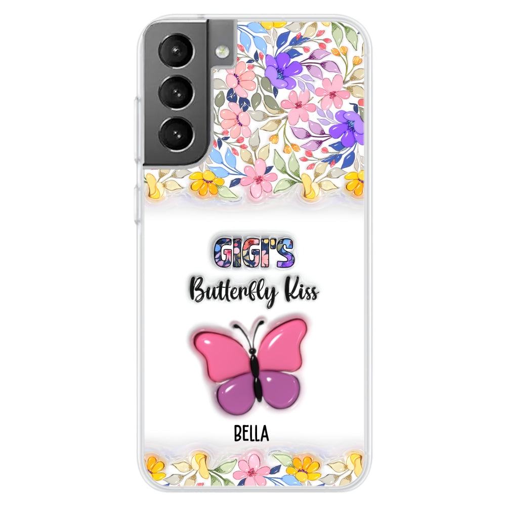 Butterfly Kisses - Personalized Custom 3D Inflated Effect Phone Case