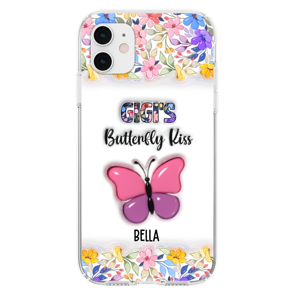Butterfly Kisses - Personalized Custom 3D Inflated Effect Phone Case