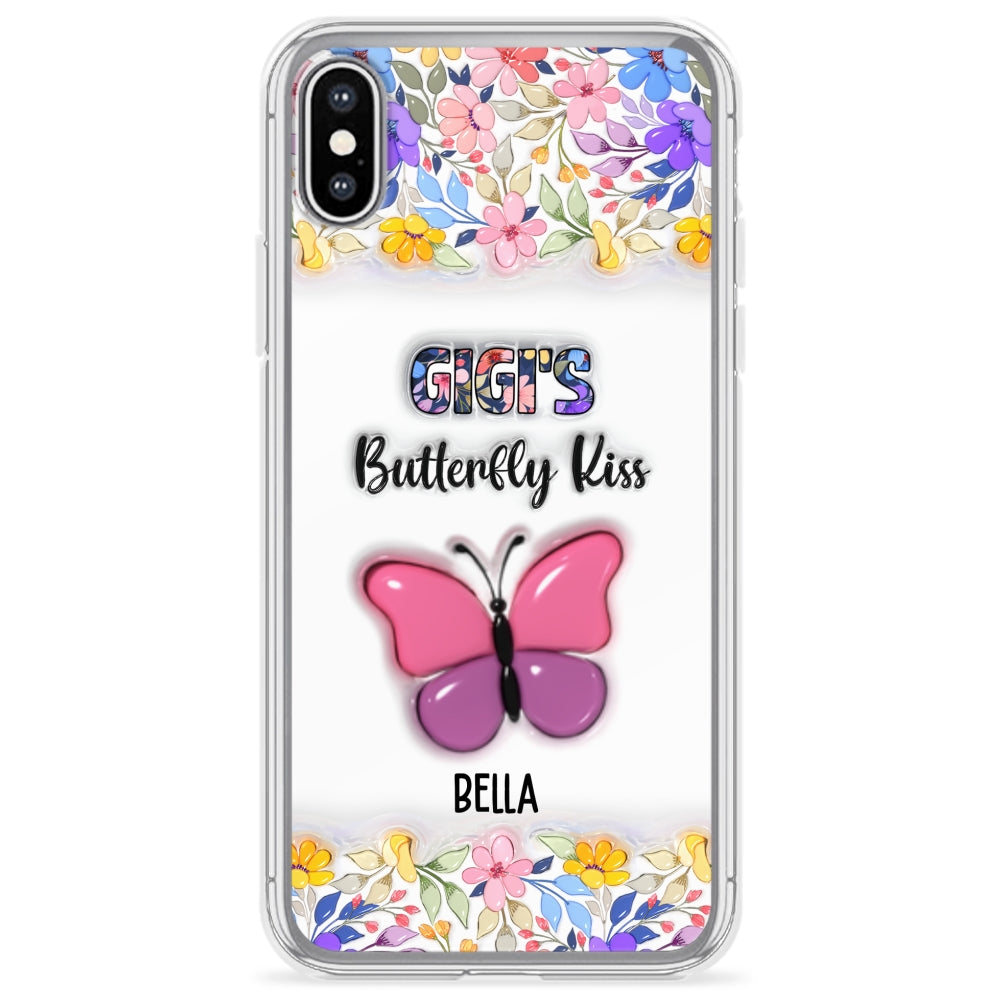 Butterfly Kisses - Personalized Custom 3D Inflated Effect Phone Case