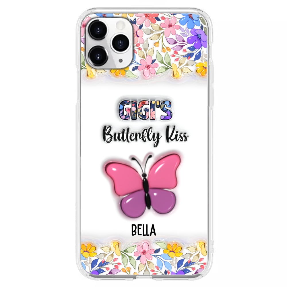Butterfly Kisses - Personalized Custom 3D Inflated Effect Phone Case