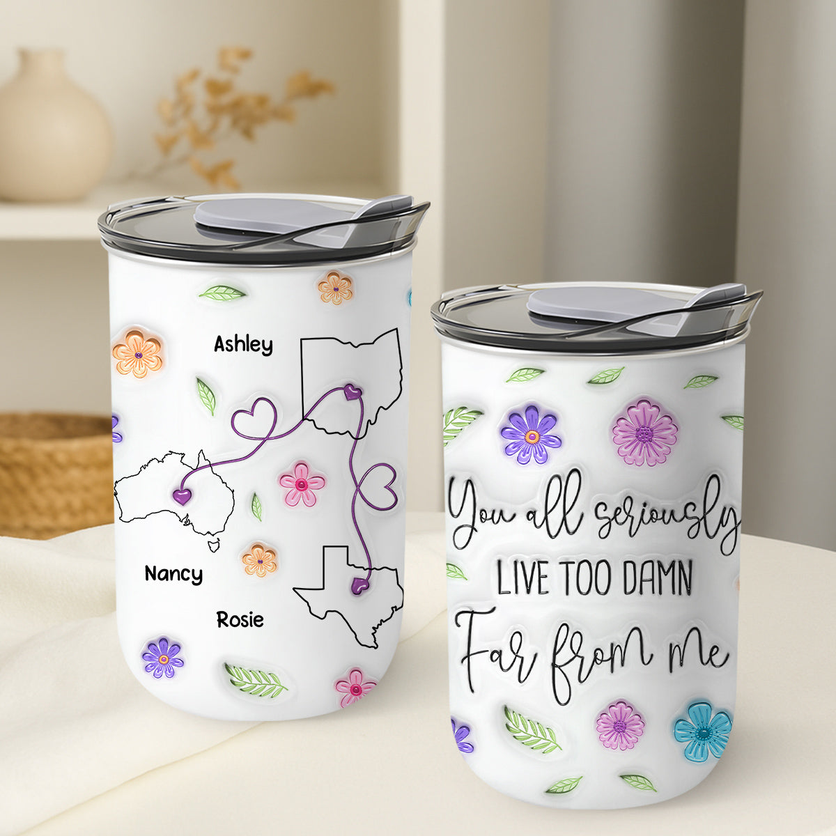 Wish You Lived Much Closer - Personalized Custom 10oz Tumbler