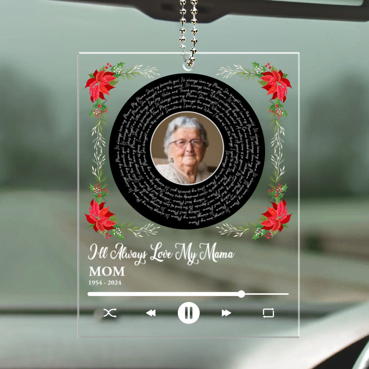 Somewhere Over The Rainbow - Personalized Custom Car Ornament