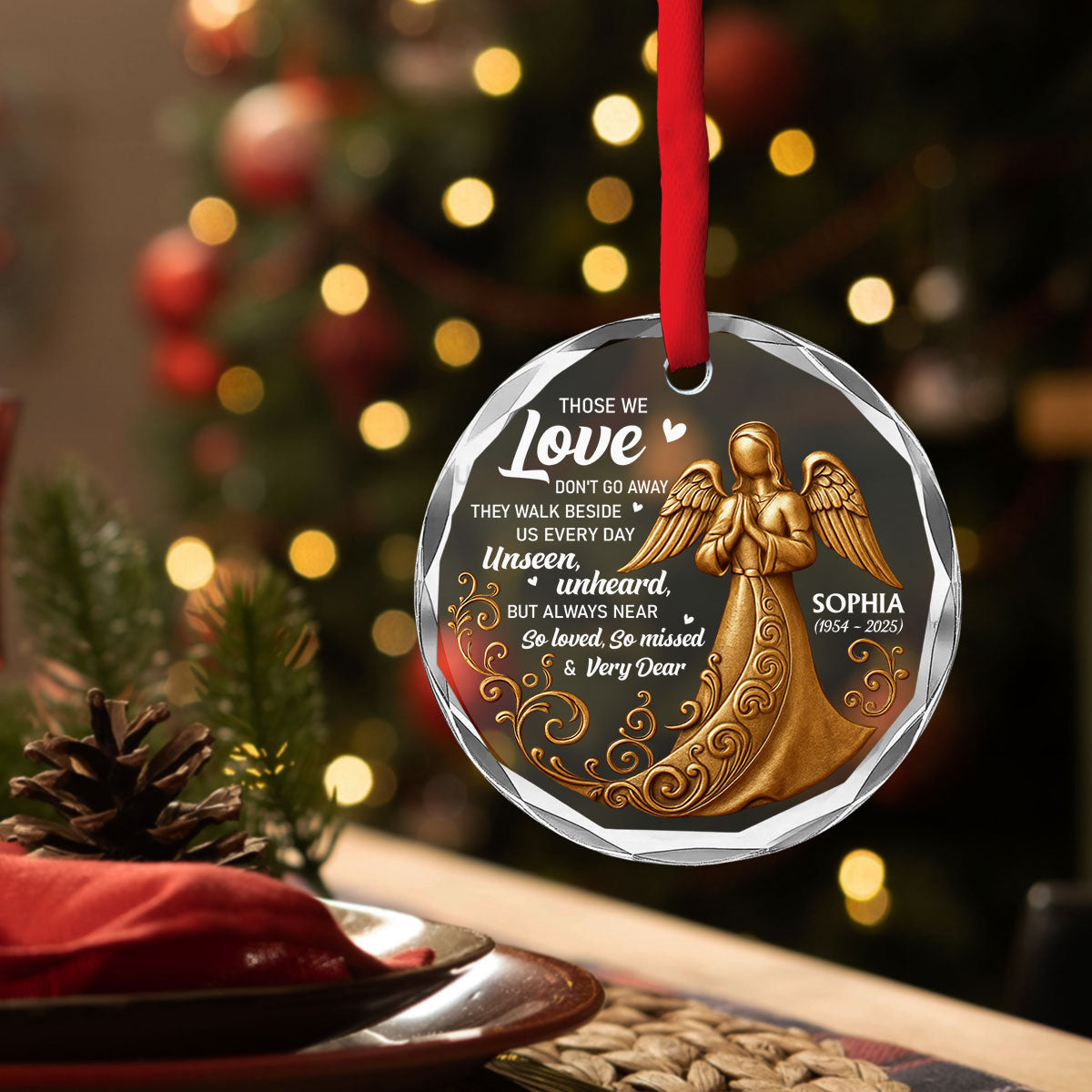 Every Day - Personalized Custom Glass Ornament