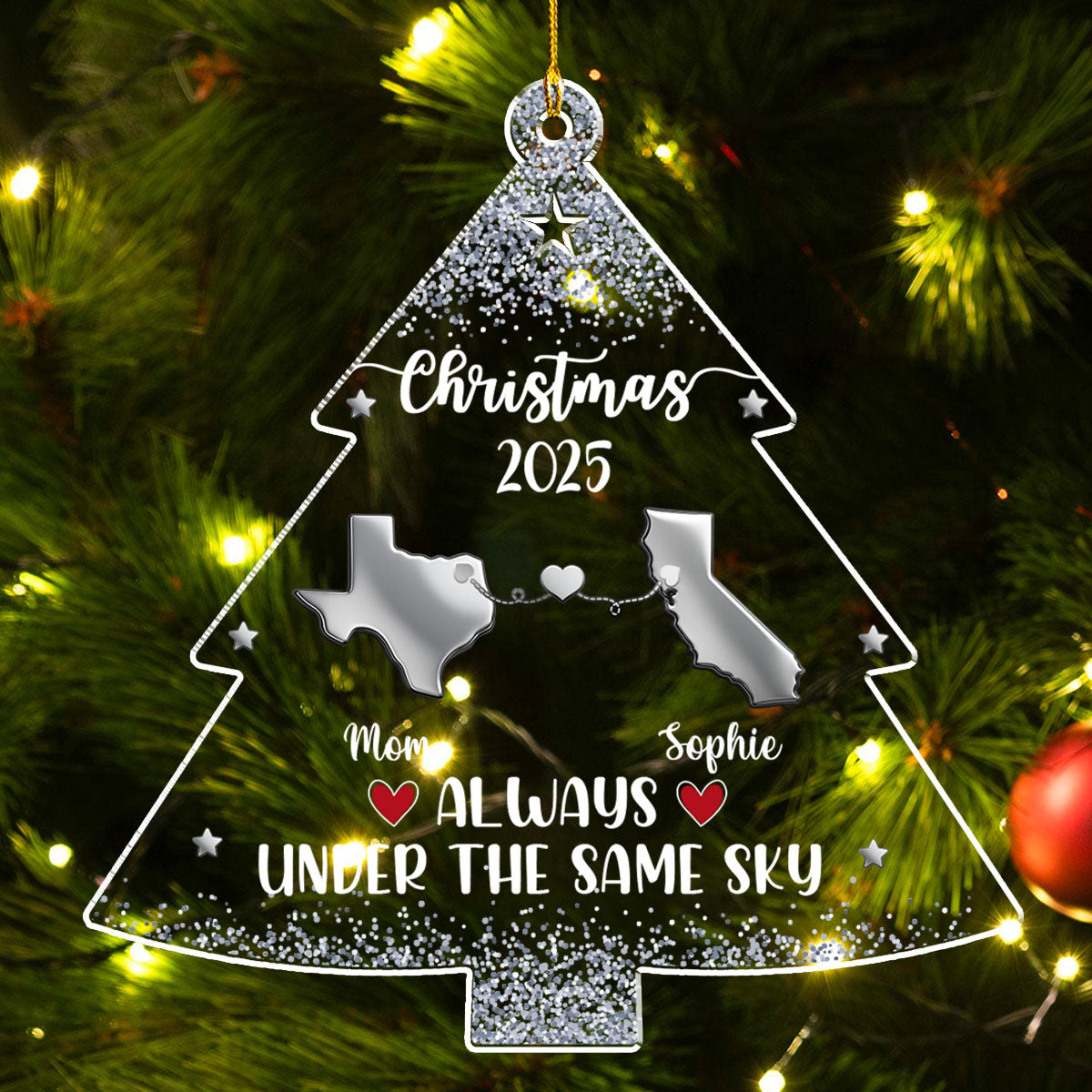 Under The Same Sky - Personalized Custom Acrylic Ornament