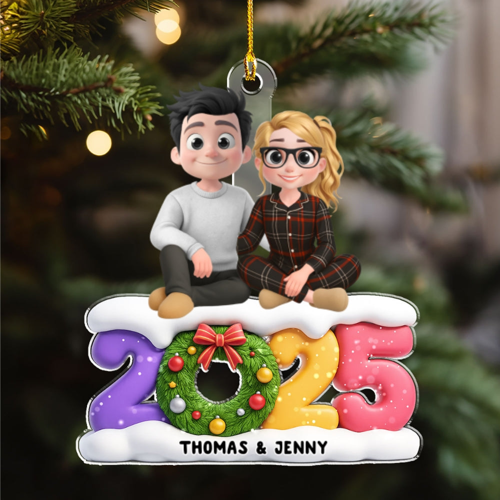 Our Christmas Our Love - Personalized Custom Acrylic Ornament