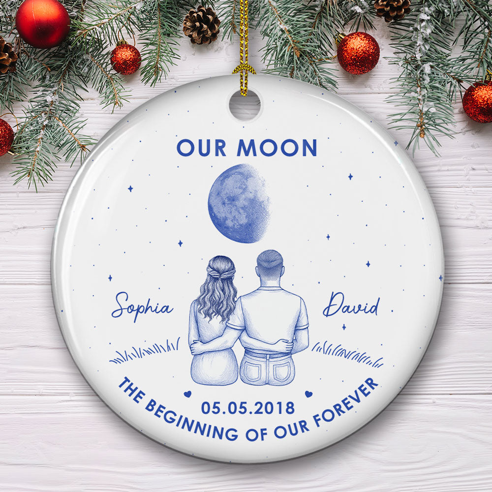 Our Beginning- Personalized Custom Ceramic Ornament