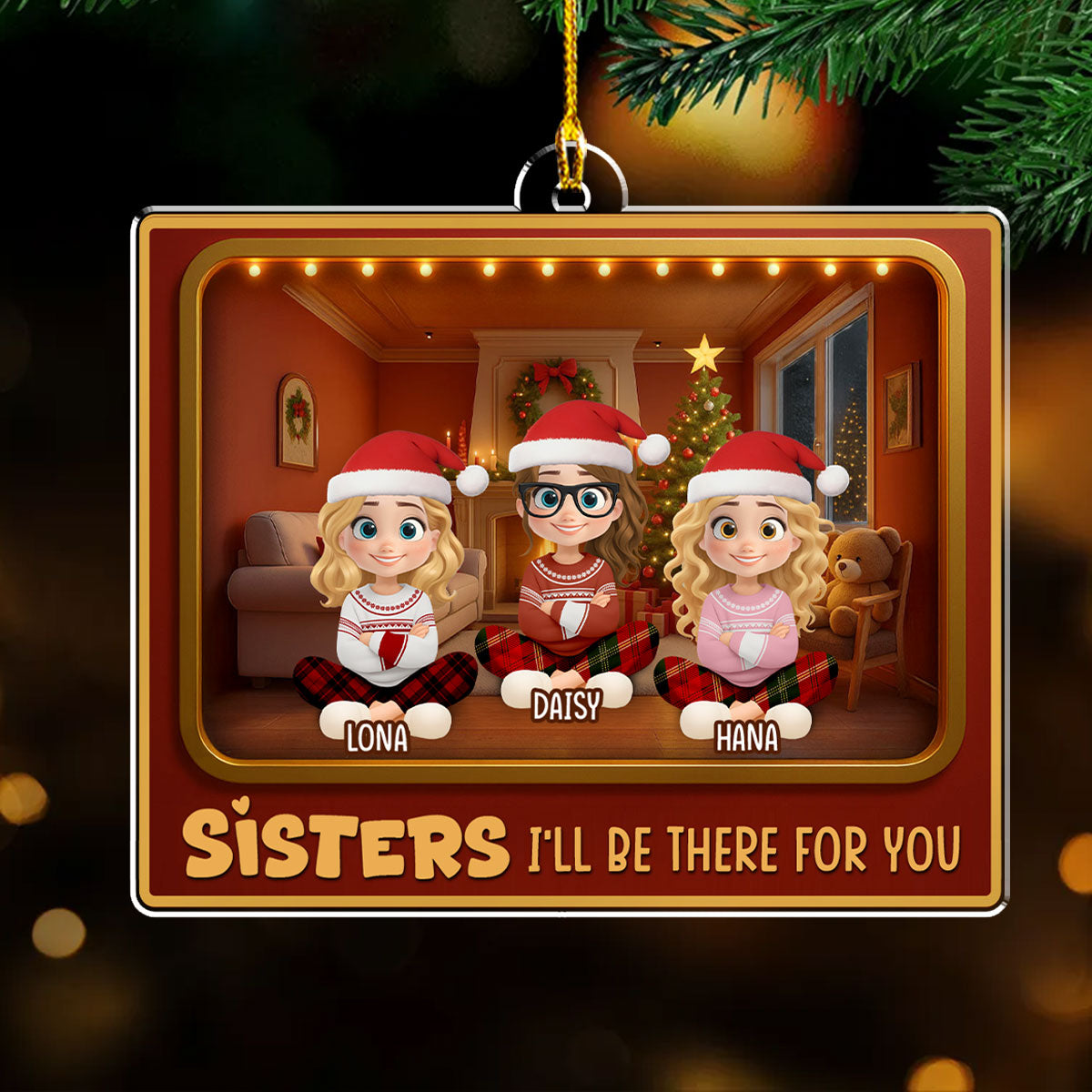 All The Jingle Ladies - Personalized Custom Acrylic Ornament
