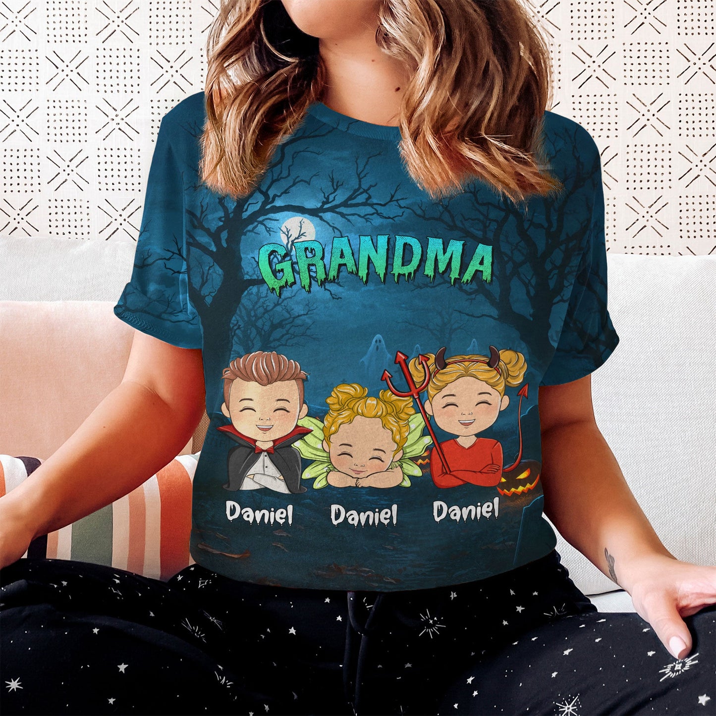 Granny Of My Babies - Personalized Custom All-over-print T-shirt