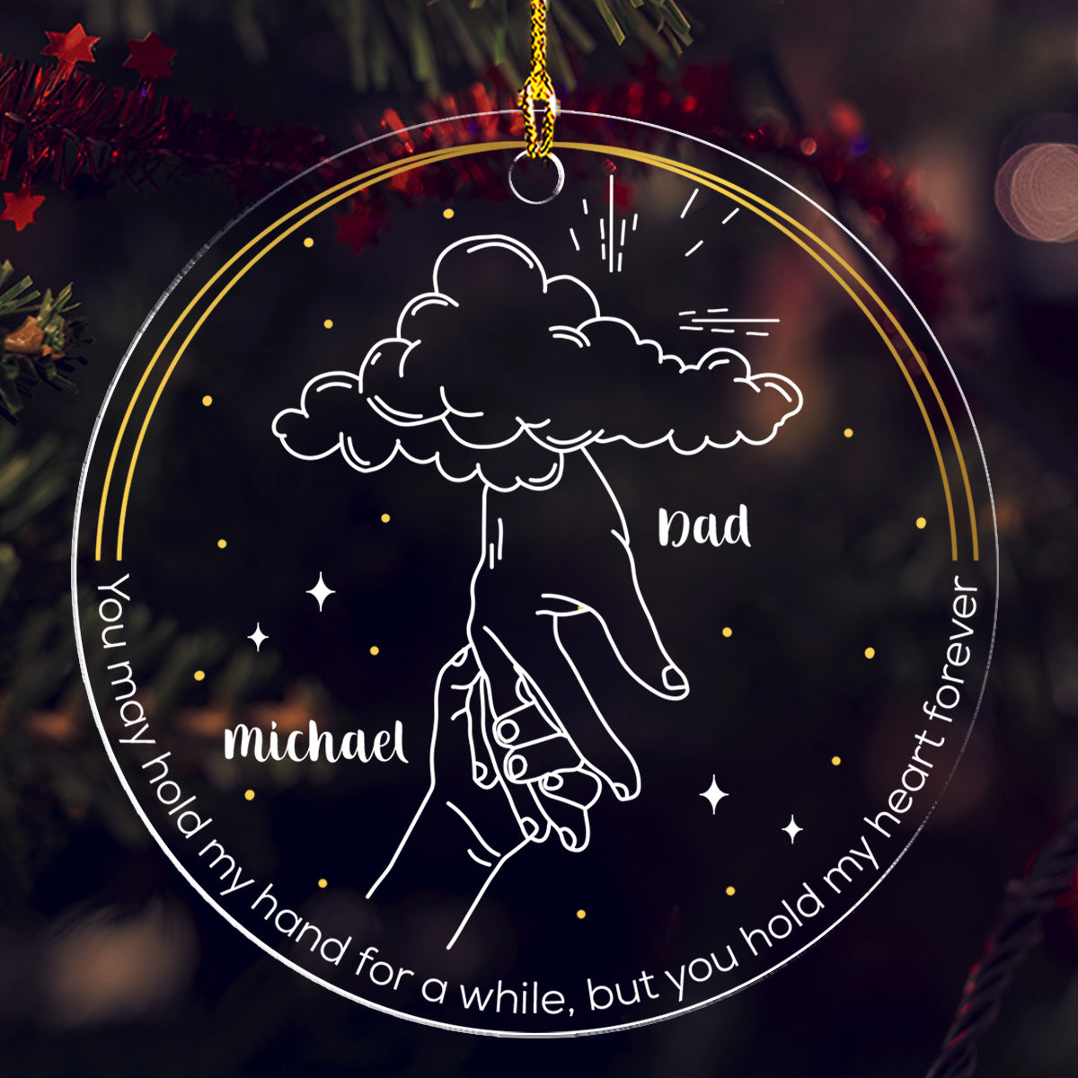 You Hold My Heart Forever - Personalized Custom Acrylic Ornament