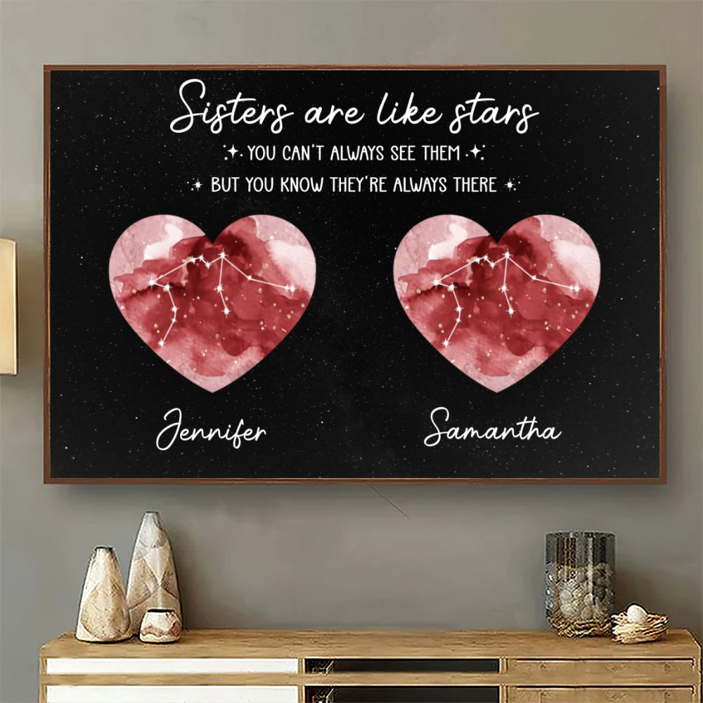 Good Friends Are Like Stars - Personalized Custom Poster