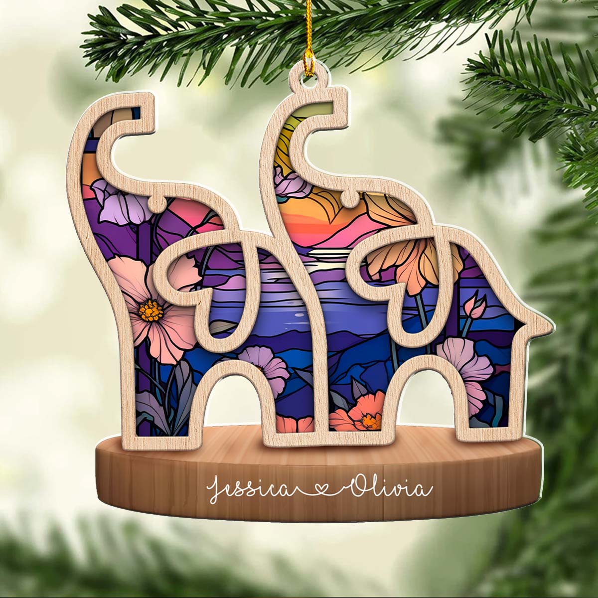 An Unbroken Bond - Personalized Custom 3D Effect Acrylic Ornament