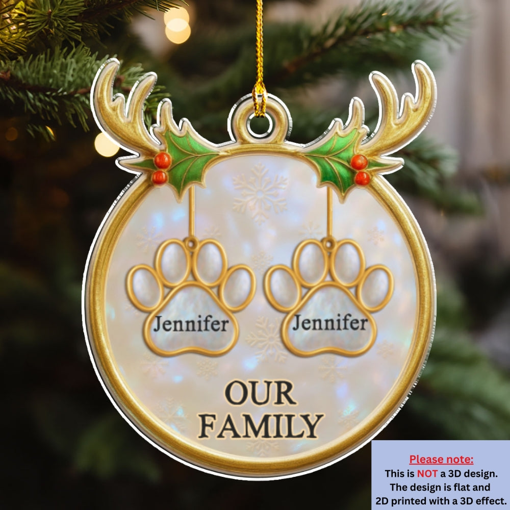 Family Keepsake - Personalized Custom Acrylic Ornament