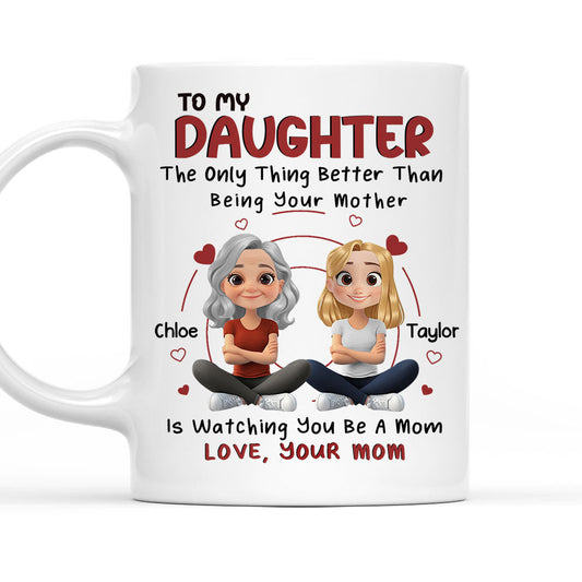 To My Lovely Daughter - Personalized Custom Coffee Mug