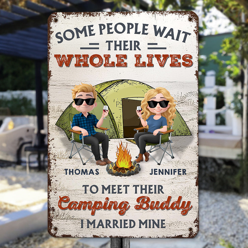 Together In Every Campfire Night - Personalized Custom Metal Sign