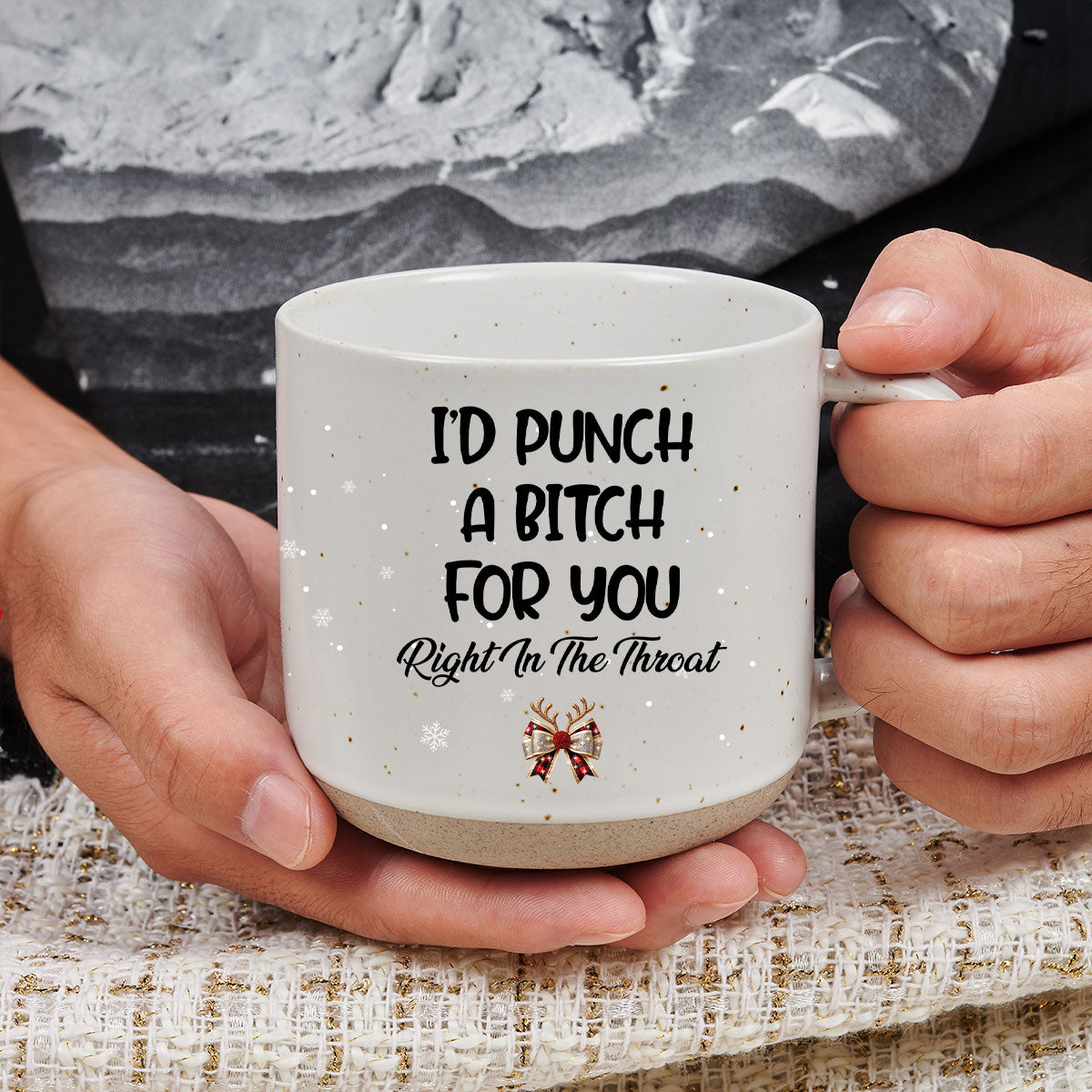 Punch Bitch - Personalized Custom Pottery Mug